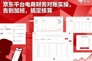 京东平台电商财务对账实操，告别加班，搞定核算