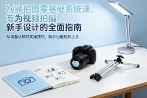 视频拍摄零基础系统课，专为视频拍摄新手设计的全面指南