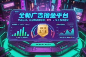 全新广告撸金平台，内部玩法，自动搬砖拿躺賺，单号一天保底2张+，全天两倍收益【揭秘】