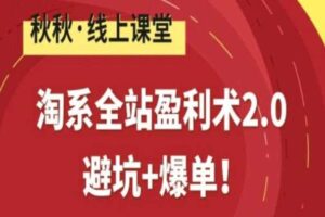 淘系全站盈利术2.0，避坑+爆单