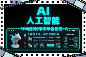 AI制作3D电影指南：Google Flow+ChatGPT实操，新手也能做连贯影片