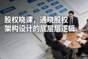 股权晓课，通晓股权架构设计的底层逻辑